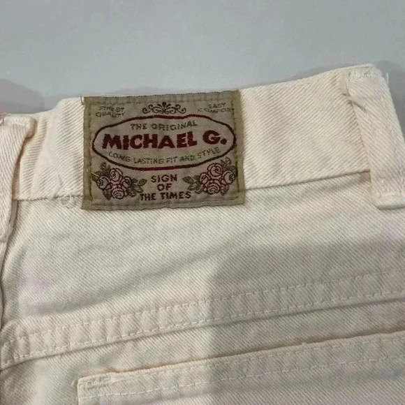 Vintage Michael G Denim and Lace High Rise Shorts Women’s Size 5 - Picture 5 of 5